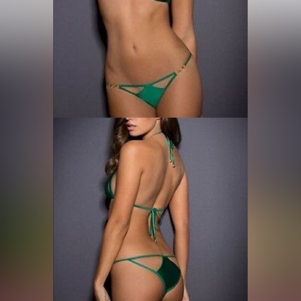 RARE Agent Provocateur Green Cassandra Bikini Bottom | AP size 4 -> US size 8